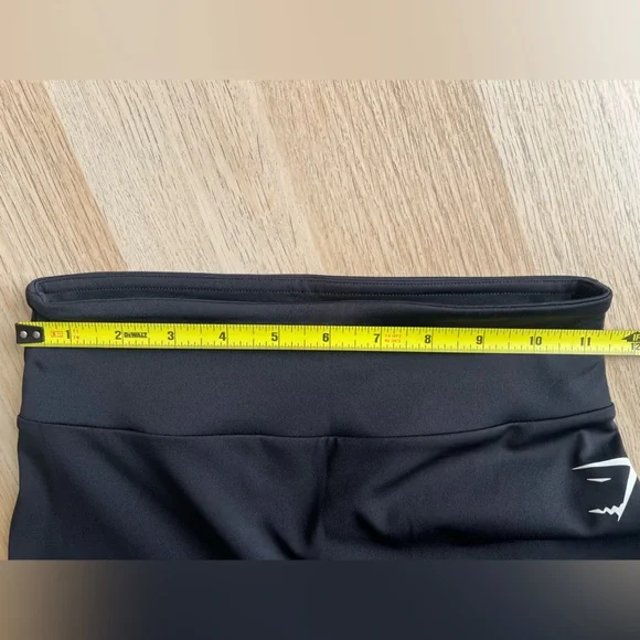 Gymshark Power Regular Leggings High Waisted Scrunch Black M - Picture 10 of 12
